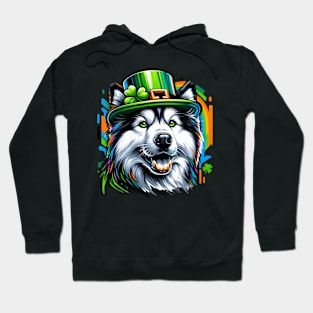 Yakutian Laika Celebrates St Patrick's Day with Style Hoodie